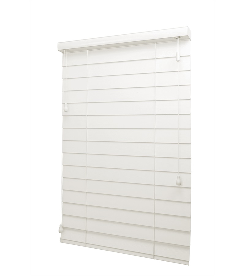 JALUZİ PERDE BEYAZ AHŞAP 50MM OFİS MODERN VE TÜM MEKANLAR İÇİN 400-50